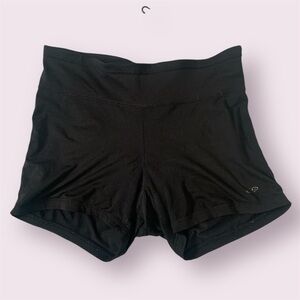 Black exercise gym bike shorts